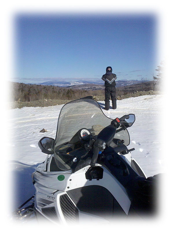 Snowmobiling in Maine